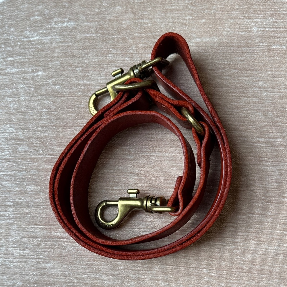 Campomaggi Cognac Leather Crossbody Strap